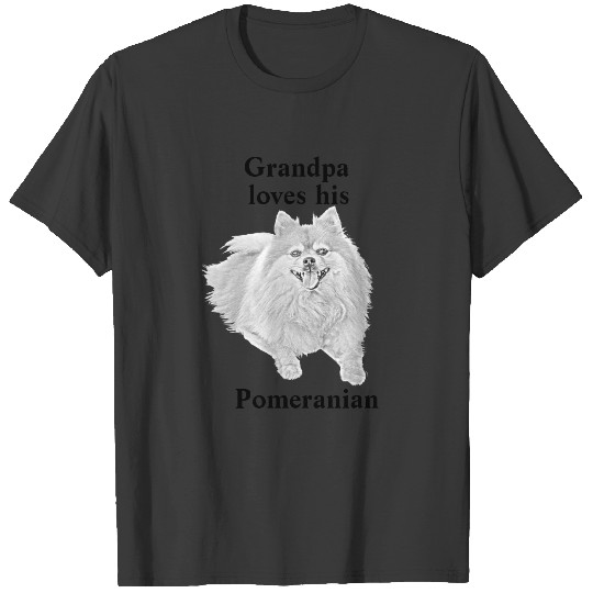 Grandpa Loves His Pomeranian Polo T-shirt