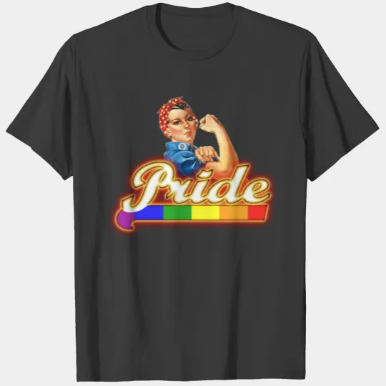 Gay pride Rosie the Riveter T-shirt