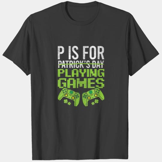 St Patricks Day For Boys, Gamer St Pats Mens T-shirt