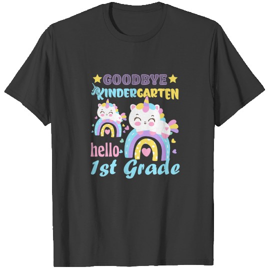 Goodbye Kindergarten Hello 1St Grade Unicorn T-shirt