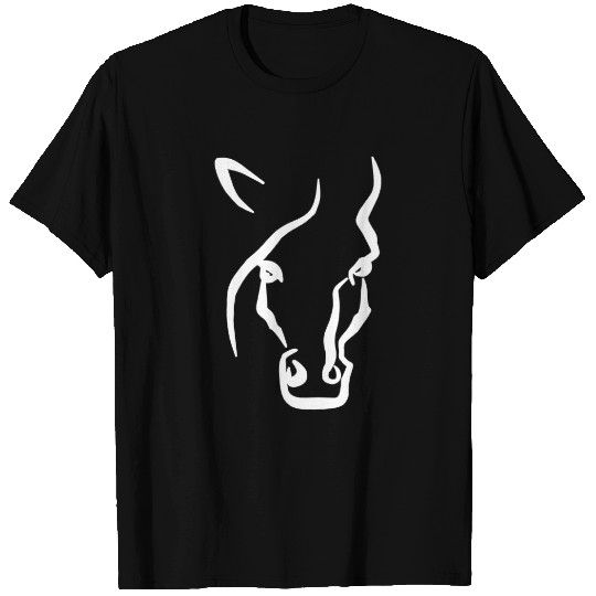 White Horse Face Sleeveless T-shirt