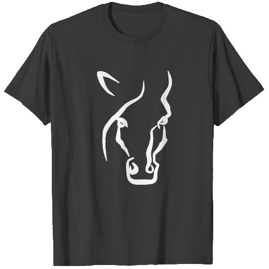 White Horse Face Sleeveless T-shirt