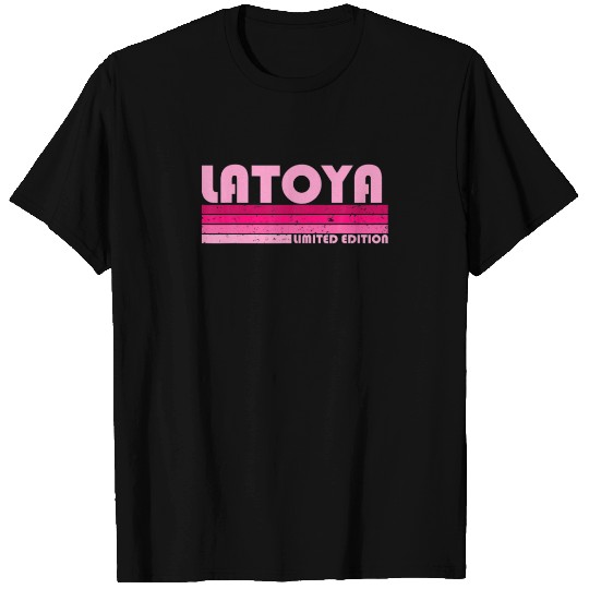 LATOYA Name Personalized Retro Vintage 80S 90S Bir T-shirt