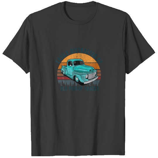 Easily Distracted By Old Pickup Square Body Trucks T-shirt