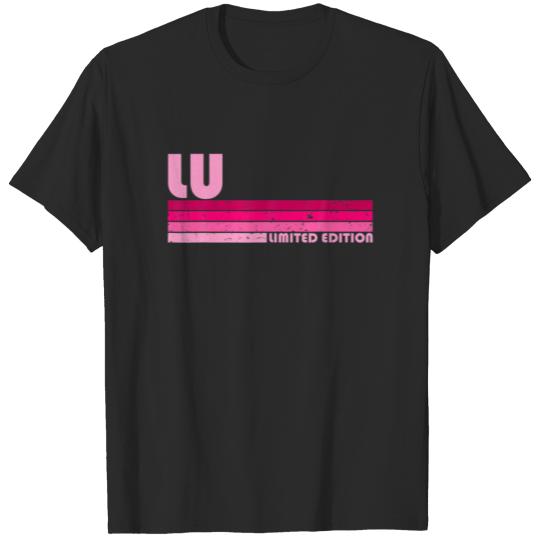 LU Name Personalized Retro Vintage 80S 90S Birthda T-shirt