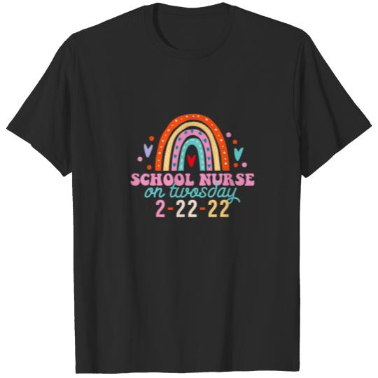 Discover School Nurse On Twosday 2.22.22 - School Nurse 2Nd T-shirt