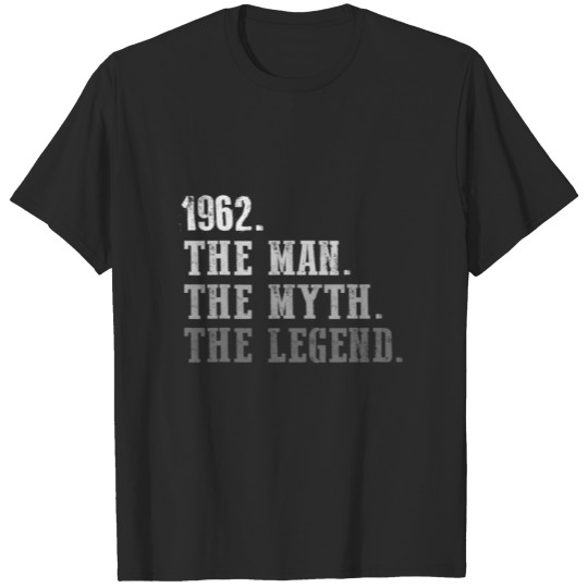Discover Funny 60 Year Old Birthday Gifts For Him 1962 Birt T-shirt