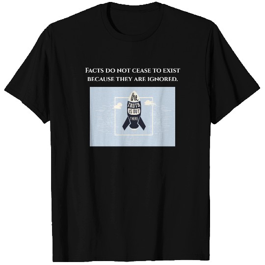 Facts do not cease to exist, dark gray, T-shirt