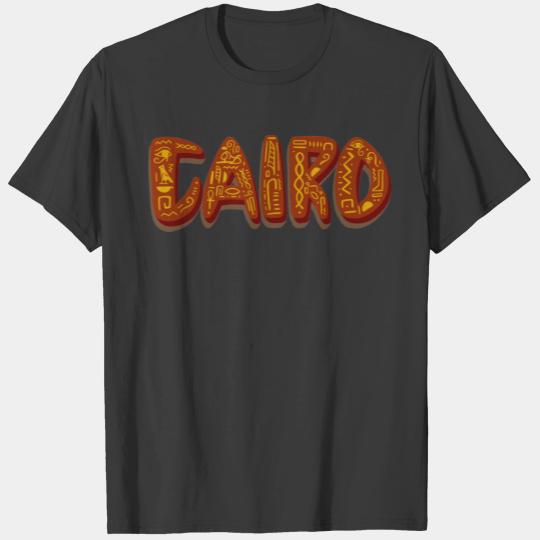 Egyptian Hieroglyphics Symbols in Cairo Letters T-shirt