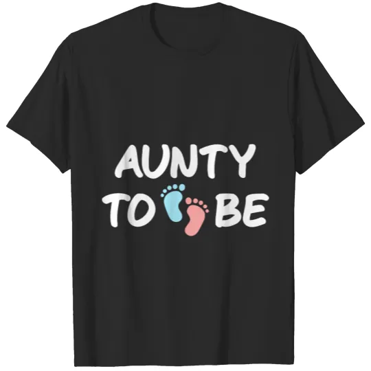 aunty to be baby tea T-shirt