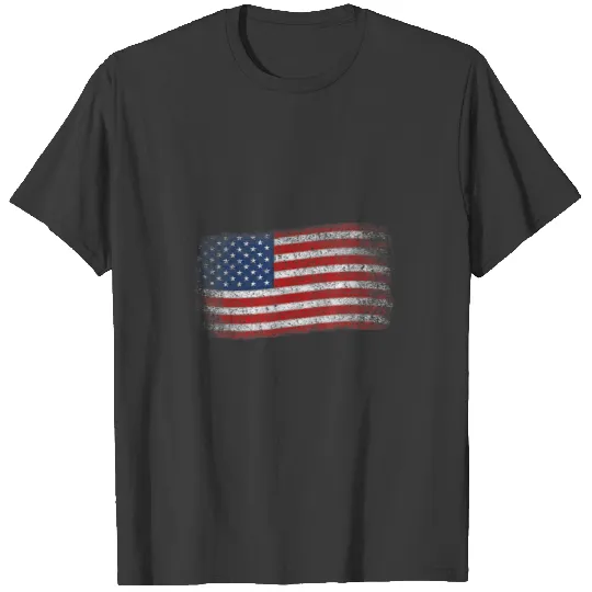 American Flag T Men Women 4th of July Vintage T-shirt