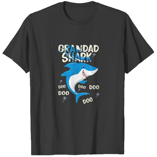 Grandad Shark Funny Grandpa Father Day Gift T-shirt
