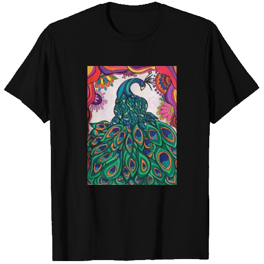 Fancy Peacock Design T-shirt