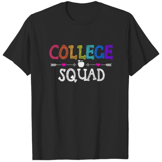 Discover College Squad Funny Back To School Teacher Student T-shirt