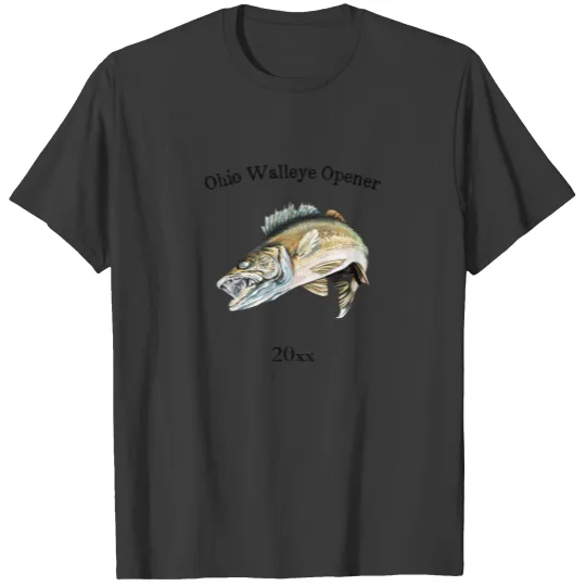 Commemorative Ohio Walleye Fishing Opener T-shirt