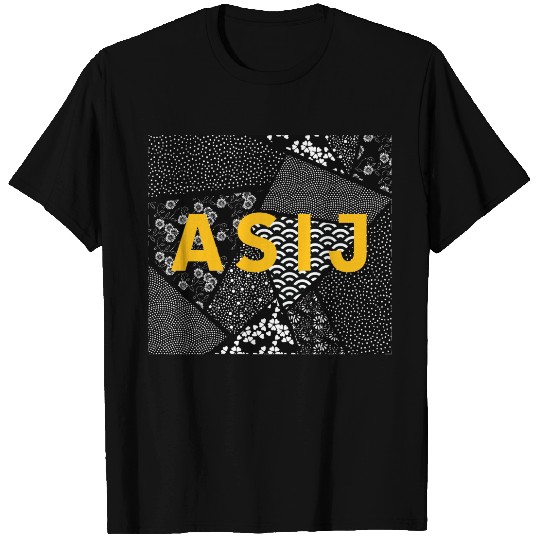 ASIJ Black Patterned T-shirt