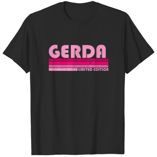 GERDA Name Personalized Retro Vintage 80S 90S Birt T-shirt
