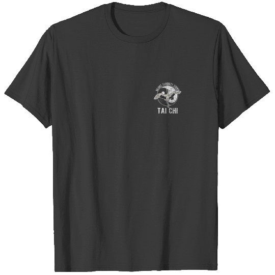 Tai Chi Crane Chinese Martial Arts Yin Yang Retro T-shirt