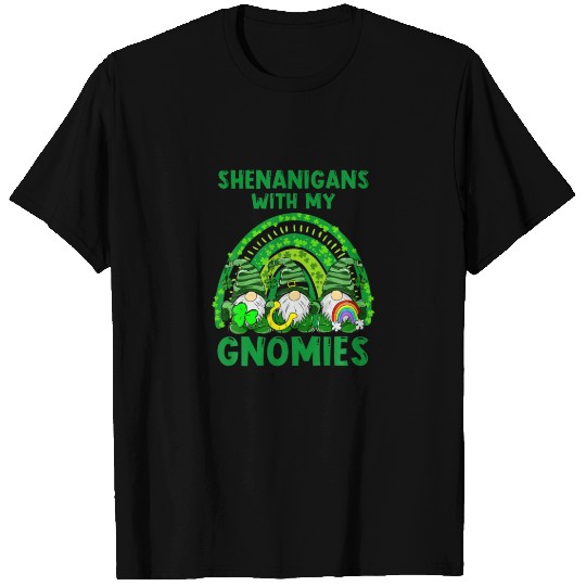 Gnome St Patrick's Day Shamrock Shenanigans With M T-shirt