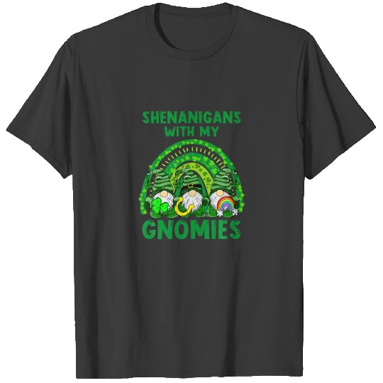 Gnome St Patrick's Day Shamrock Shenanigans With M T-shirt