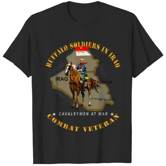 Discover Army - Buffalo Soldiers in Iraq - Cavalry T-shirt