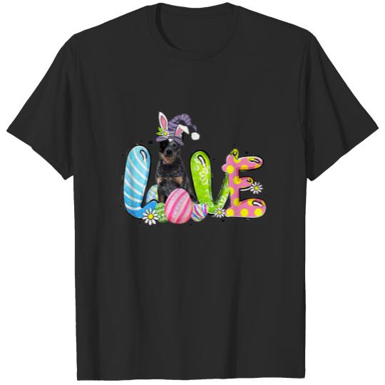Discover Easter Love Costume Heeler Dog Puppy Lover T-shirt