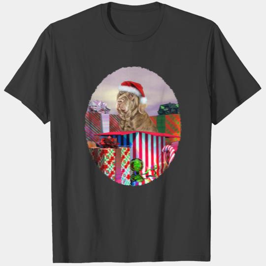 Neapolitan Mastiff Christmas Tawny T-shirt