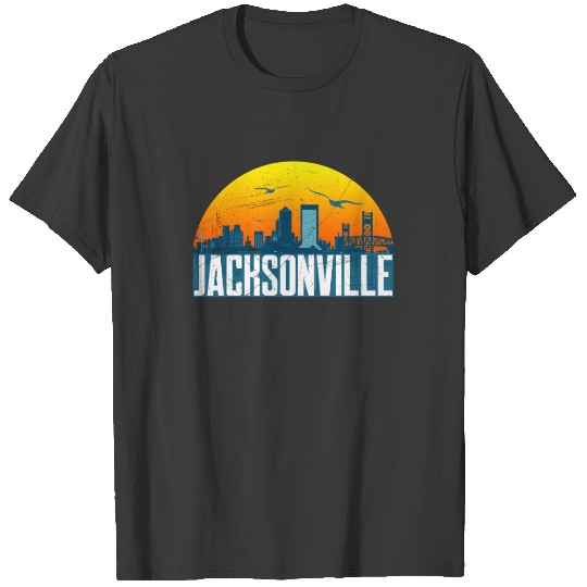Sunset over Downtown Jacksonville Florida T-shirt