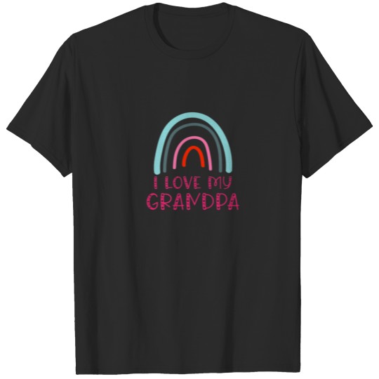 Discover I Love My Grandpa With Rainbow T-shirt