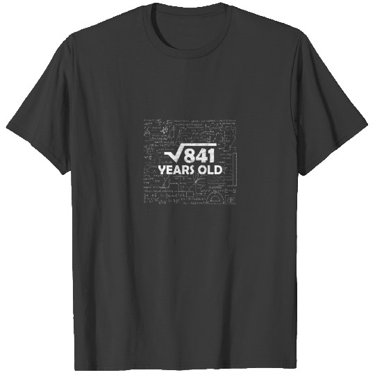 Discover Square Root Of 841 29Th Birthday 29 Years Old Math T-shirt