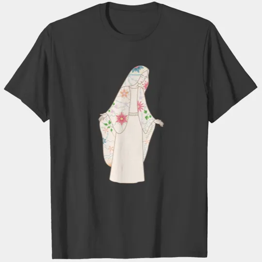 Bella+Canvas 3/4 Sleeve Raglan  Virgin Mary T-shirt