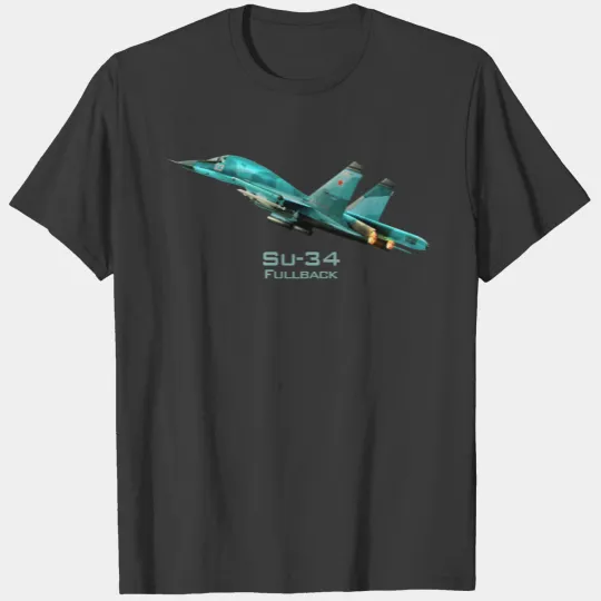 Discover Aviation Art  "Su-34 Fullback" T-shirt