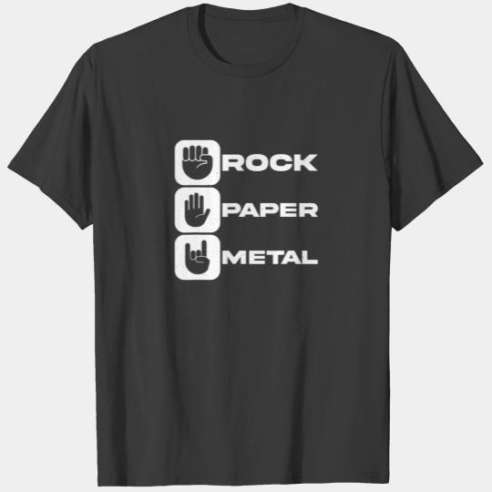Rock Heavy Metal Rock Paper Metal T-shirt