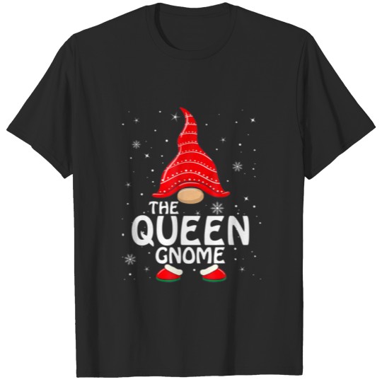 Discover Queen Gnome Matching Family Group Christmas Party T-shirt