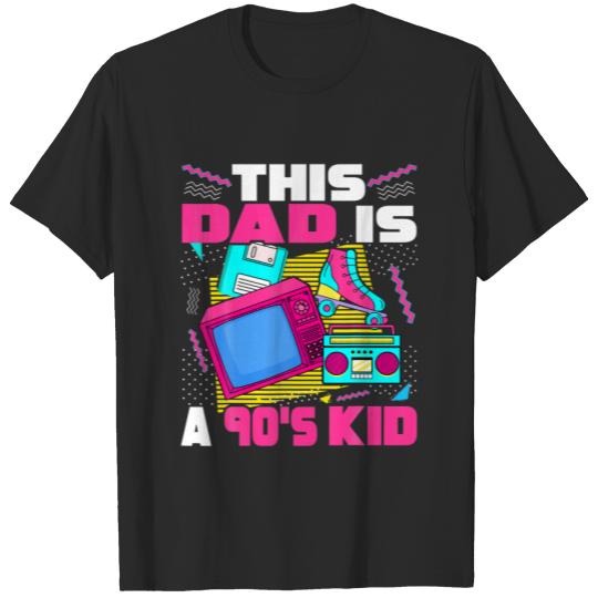 90'S Kid Dad 90S Aesthetic Father's Day Dad Retro T-shirt