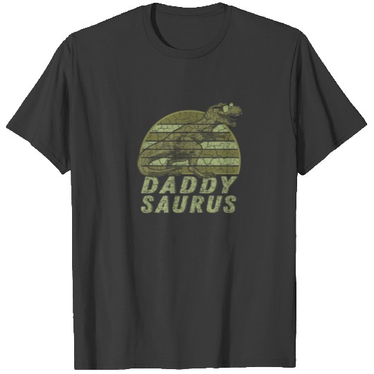 Daddysaurus T Rex Dinosaur Daddy Saurus Family T-shirt