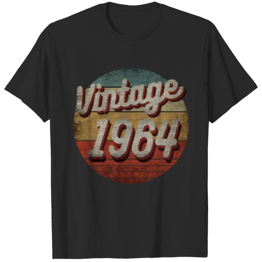VINTAGE 1964 MEN WOMEN BIRTHDAY GIFT PLUS SIZE T-shirt