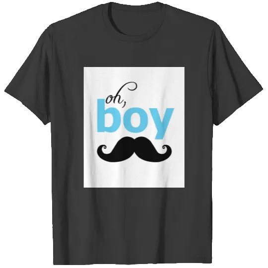 It's a Boy Mustache Baby Shower Maternity T T-shirt