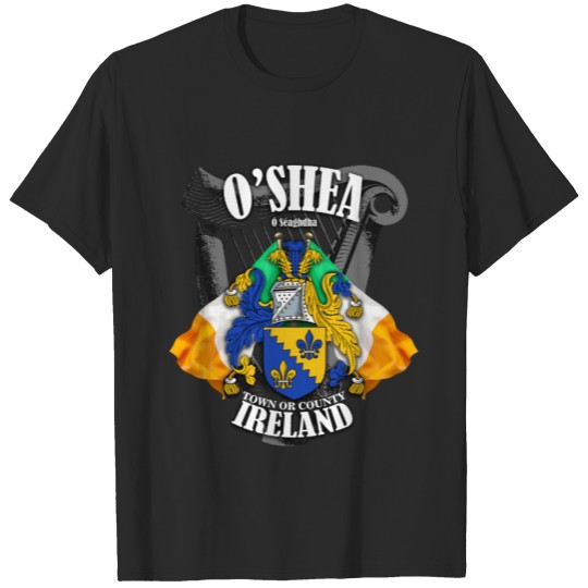 Discover O'Shea Crest Coat of Arms *Add Location* T-shirt