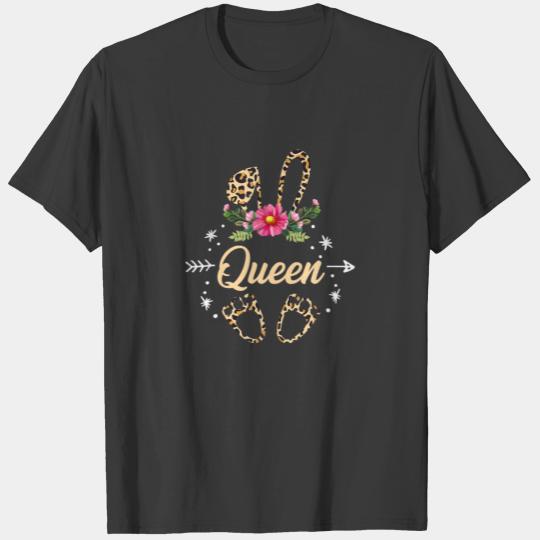 Adorable Cute Bunny Easter Leopard Rabbit Women Qu T-shirt