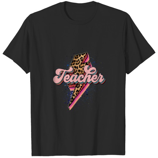 Leopard Lightening Teacher Design Graphics For Tea T-shirt