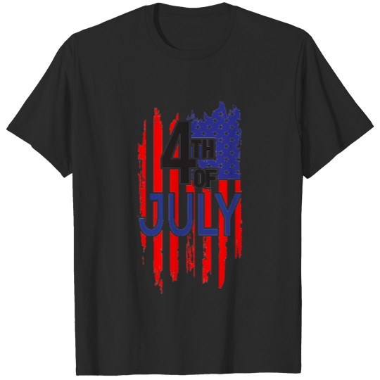 4th of july American flag USA Patriotic T-shirt
