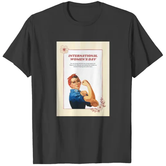 Women's day Theme motivational Design Plus Size T-shirt