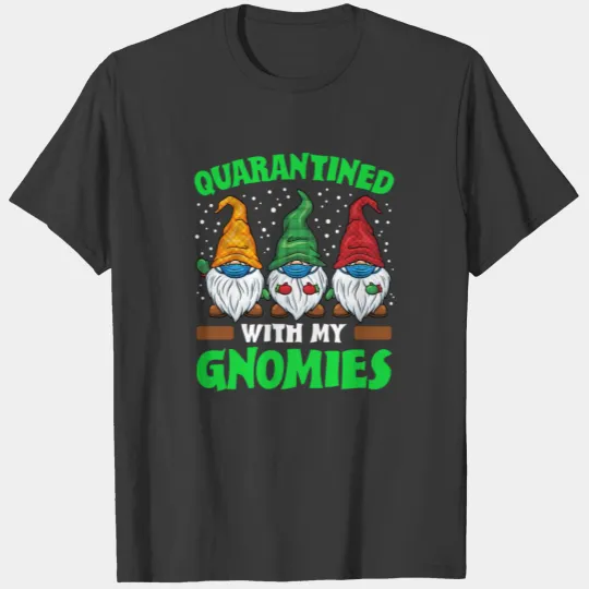 Funny Christmas Gnomes Quarantine 2020 Xmas T-shirt