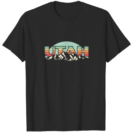 Discover American State Utah - Vintage Mountain Nature Hiki T-shirt