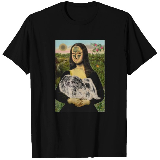 Mona Lisa - White Pekingese (#4) T-shirt