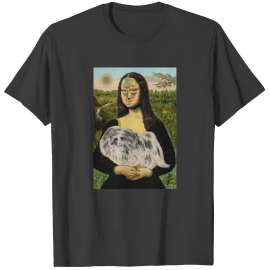 Mona Lisa - White Pekingese (#4) T-shirt