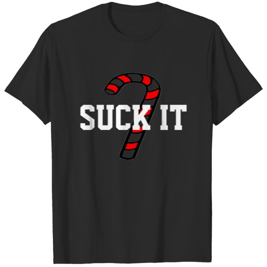 Discover Mens Suck It Funny Christmas Candy Cane T-shirt