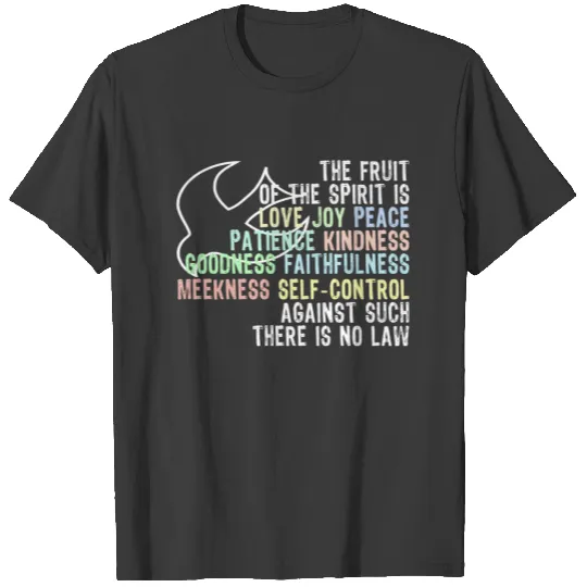Fruit of the Spirit Scripture With Dove T-shirt