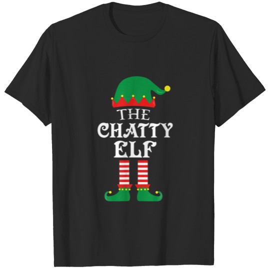Discover The Chatty ELF Matching Family Group Christmas Paj T-shirt